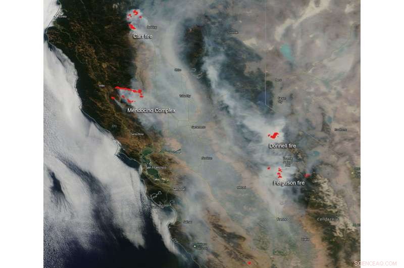 California s Mendocino Complex Fires Set Record as Largest in State History