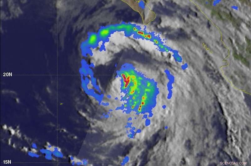 GPM Satellite Overflies Weakening Hurricane John, Tracking Decline