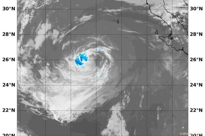 NASA Satellite Sees Winds Collapse over Tropical Storm John