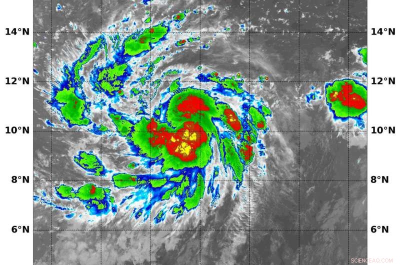 NASA Observes Rapid Intensification of Tropical Storm Lane