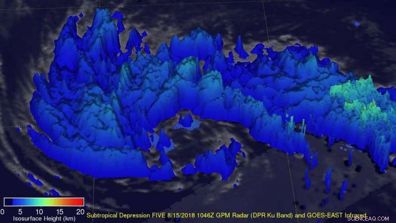 NASA s Aqua Satellite Reveals Patchy Convection in Sub‑Tropical Storm Ernesto