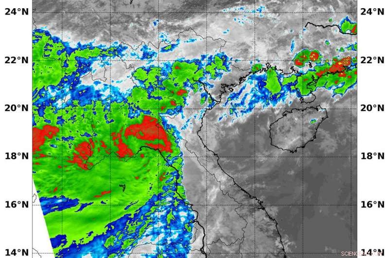 NASA Tracks Tropical Storm Bebinca Advancing Through Laos and Thailand