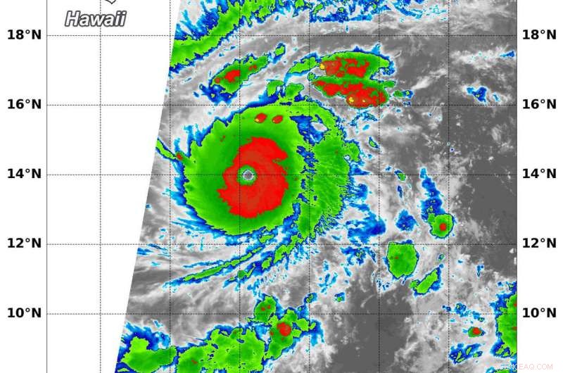 NASA’s Terra Satellite Observes Hurricane Lane’s Intense Eye