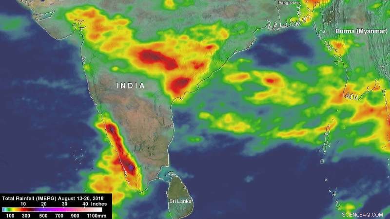 NASA Documents Monsoon Rains Triggering Flooding Across India