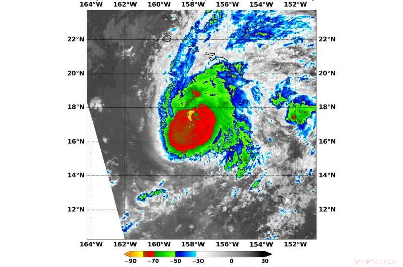 NASA Investigates Heavy Rainmaking Storms in Hurricane Lane