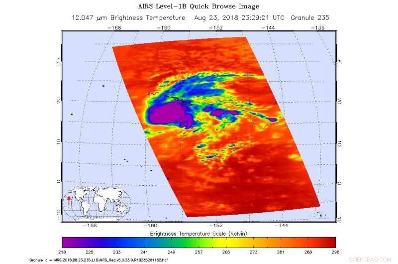 NASA Satellites Capture Detailed View of Hurricane Lane