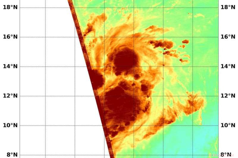 NASA Analyzes Water Vapor Levels in Tropical Depression 25W