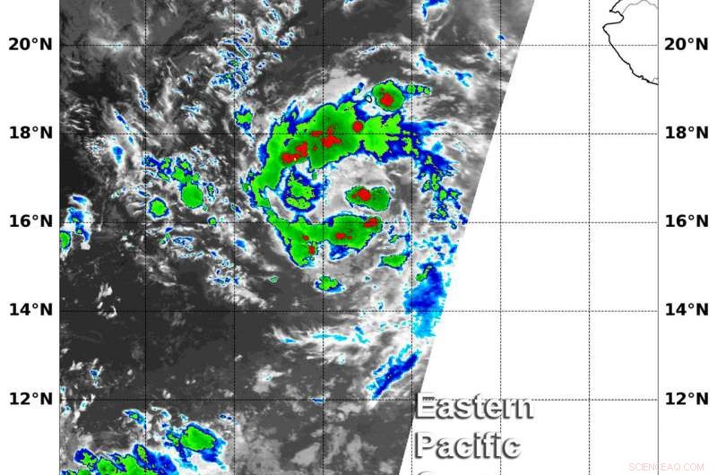 NASA Detects Formation of Tropical Depression 16E in the Eastern Pacific