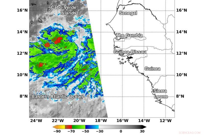 NASA Detects Intense Storms Around Potential Tropical Cyclone 6 in the Atlantic