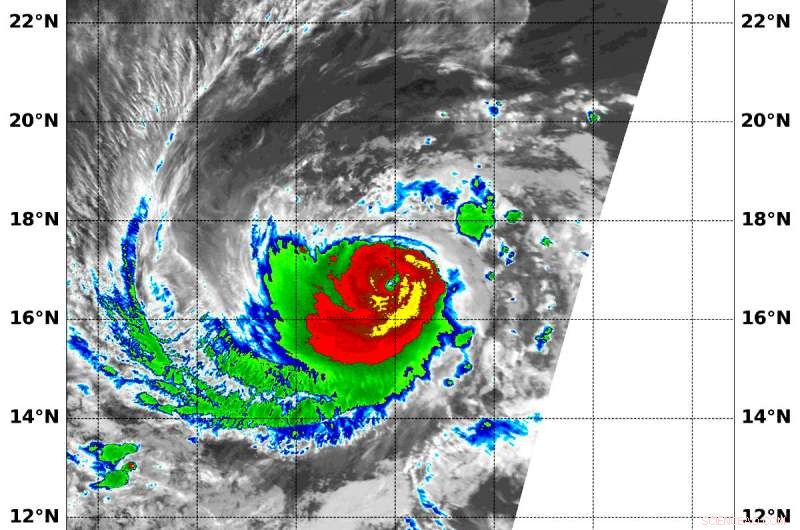 NASA Satellite Images Reveal Strongest Storms in Hurricane Norman s Southeast Quadrant