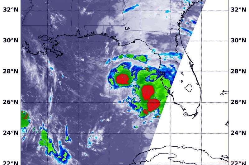NASA Detects Stronger Temperatures East of Tropical Storm Gordon’s Center