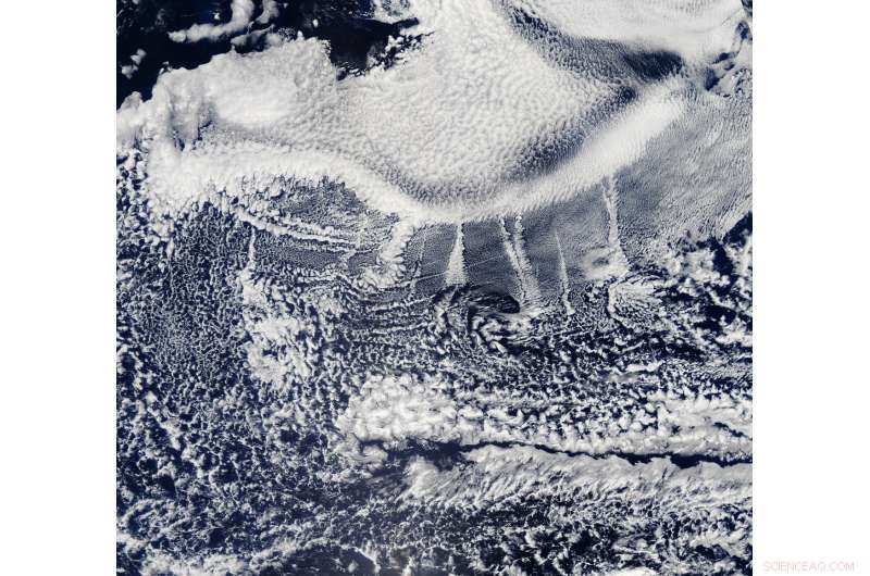 NASA Image: Summer Ship Tracks Reveal Atmospheric Patterns in the Pacific