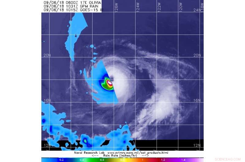 GPM Detects Category 3 Hurricane Olivia’s Eye, Heavy Rain Rings Confirmed