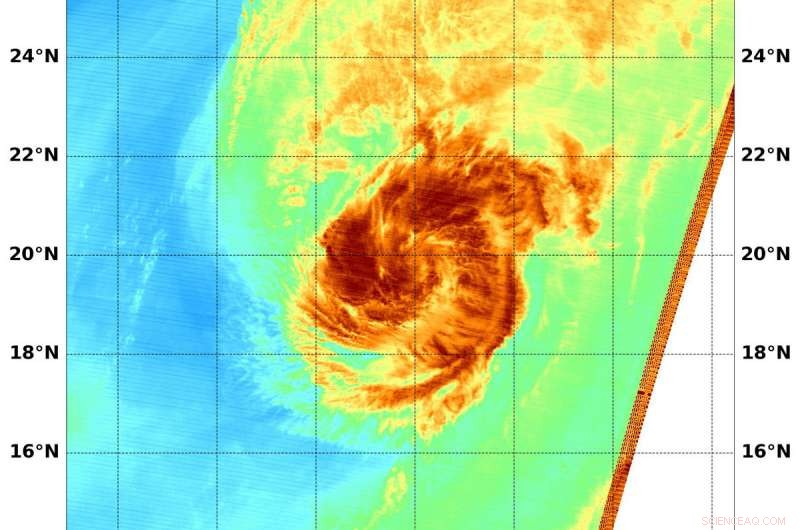 NASA Analyzes Water Vapor Concentrations in Hurricane Helene