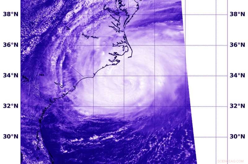 NASA-NOAA Satellite Captures Hurricane Florence as It Makes Landfall