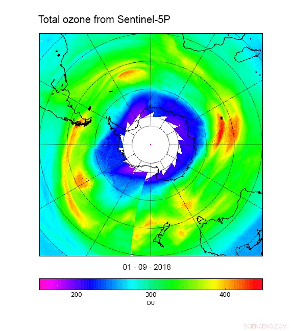 Sentinel-5P Data Boosts Ozone Monitoring in Antarctic Region