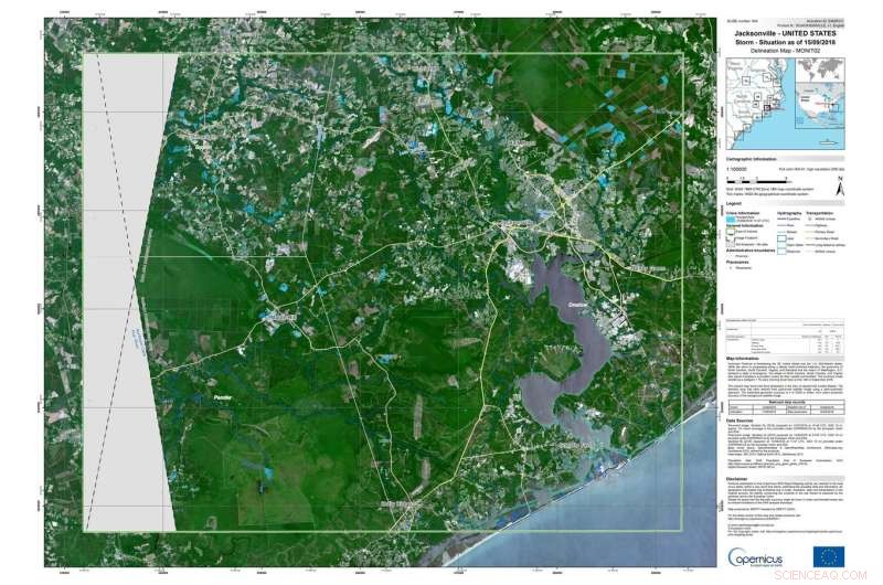 Copernicus Sentinel-1 Satellite Maps Flooded Areas from Hurricane Florence