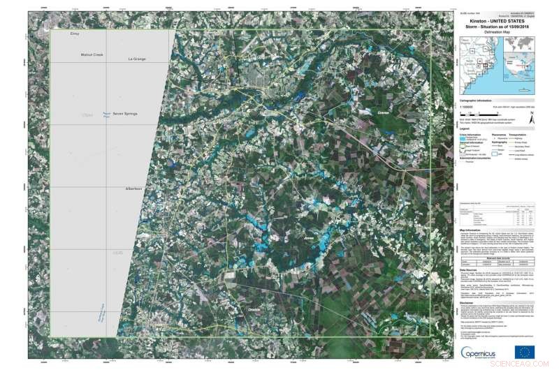 Copernicus Sentinel-1 Satellite Maps Flooded Areas from Hurricane Florence