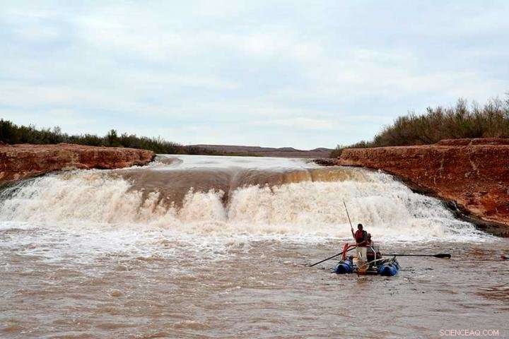 Research Reveals High Numbers of Endangered Fish Beneath San Juan River Waterfall