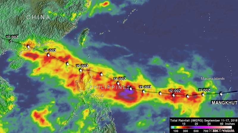 NASA Releases Comprehensive Rainfall Analysis of Super Typhoon Mangkhut