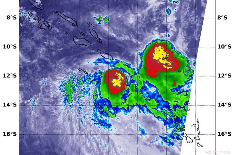 NASA Satellite Analyzes Emerging Tropical Cyclone in Southern Pacific