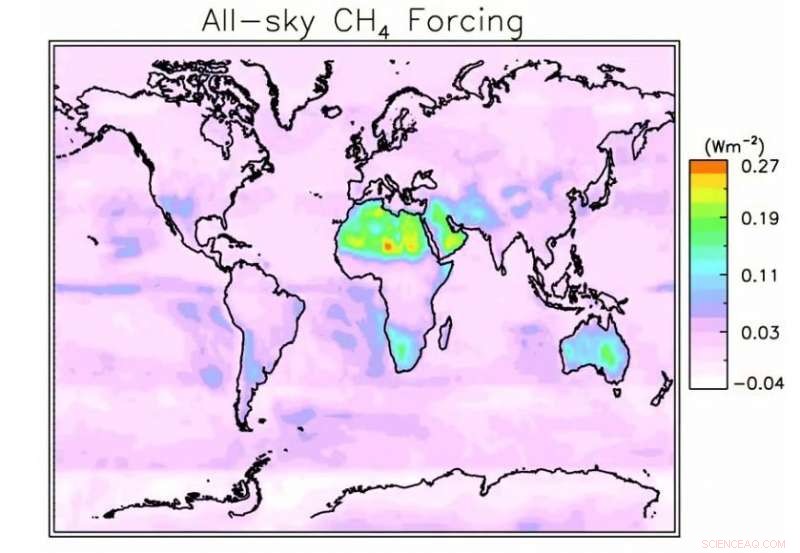 Methane’s Solar Absorption Varies by Region, Stronger Over Deserts