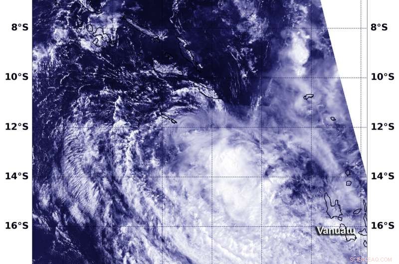 NASA Detects Wind Shear Disrupting Tropical Cyclone Liua