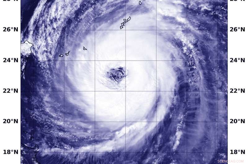 NASA Identifies Typhoon Trami as a Well-Organized, Wide-Eyed Storm