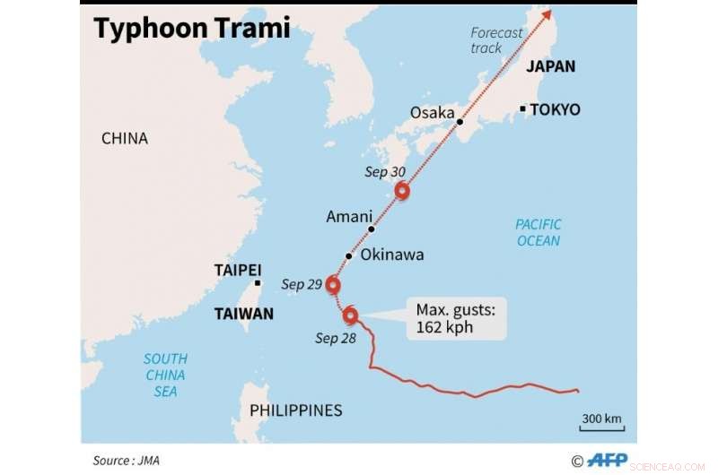 Severe Typhoon Strikes Okinawa, Threatens Mainland Japan