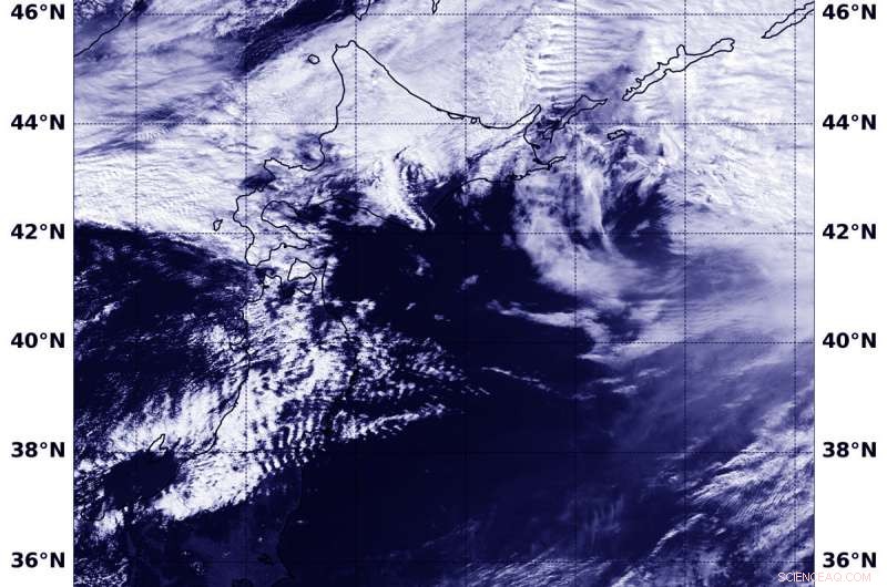 NOAA-20 Satellite Captures Extra-Tropical Cyclone Trami Passing Japan