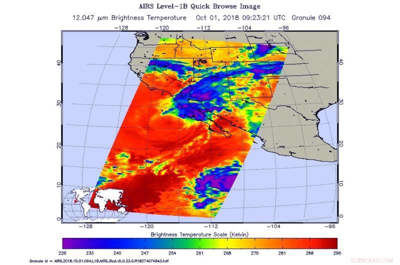 NASA Infrared Data Show Tropical Storm Rosa Reaches the U.S. Southwest