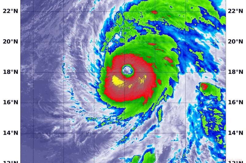 NASA Uses Terra Satellite to Reveal Coldest Temperatures Inside Hurricane Walaka’s Eye