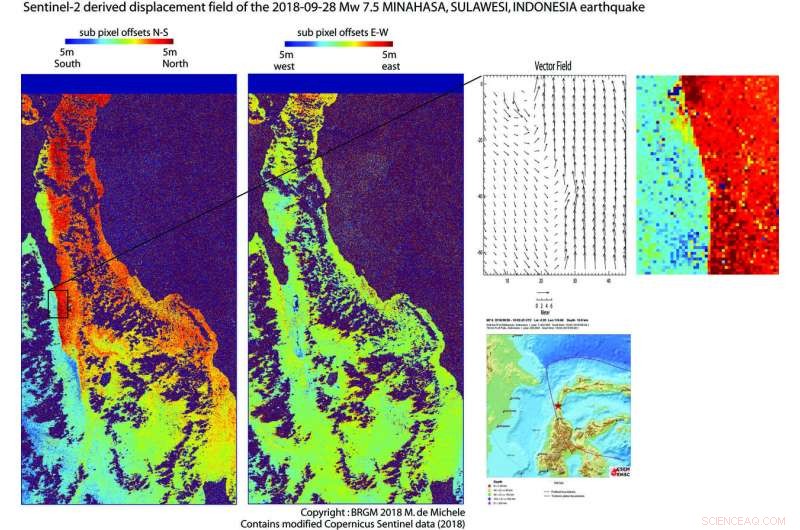 ESA Sentinel-2 Satellite Maps Impact of Indonesia s 7.5-Magnitude Earthquake