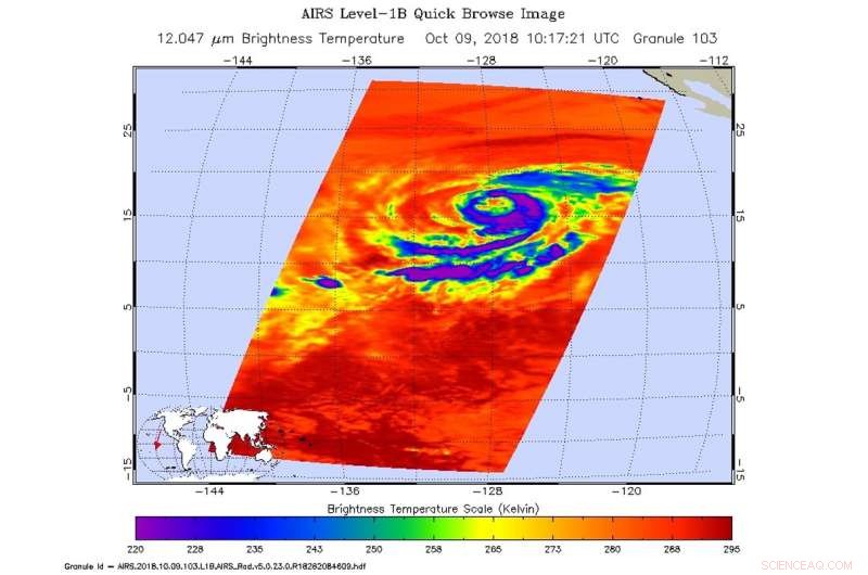 NASA Analyzes Cloud Temperatures of Hurricane Sergio Using Infrared Satellite Data