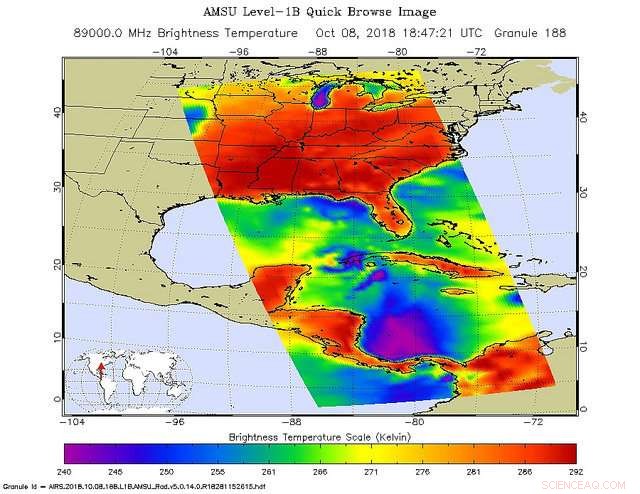 NASA’s Aqua Satellite Captures Hurricane Michael’s Intensification