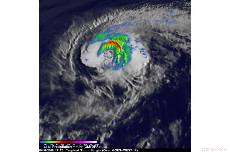 GPM Satellite Reveals Heavy Rainfall in Tropical Storm Sergio