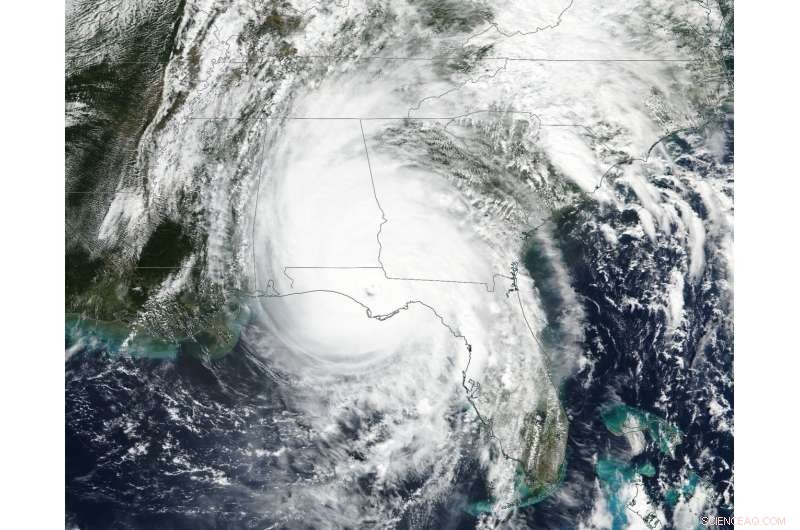 NASA Monitors Hurricane Michael as It Moves Inland