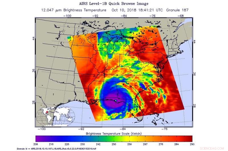 NASA Monitors Hurricane Michael as It Moves Inland