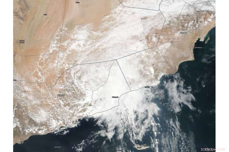 NASA Documents Remnants of Tropical Cyclone Luban Near Yemen–Oman Border