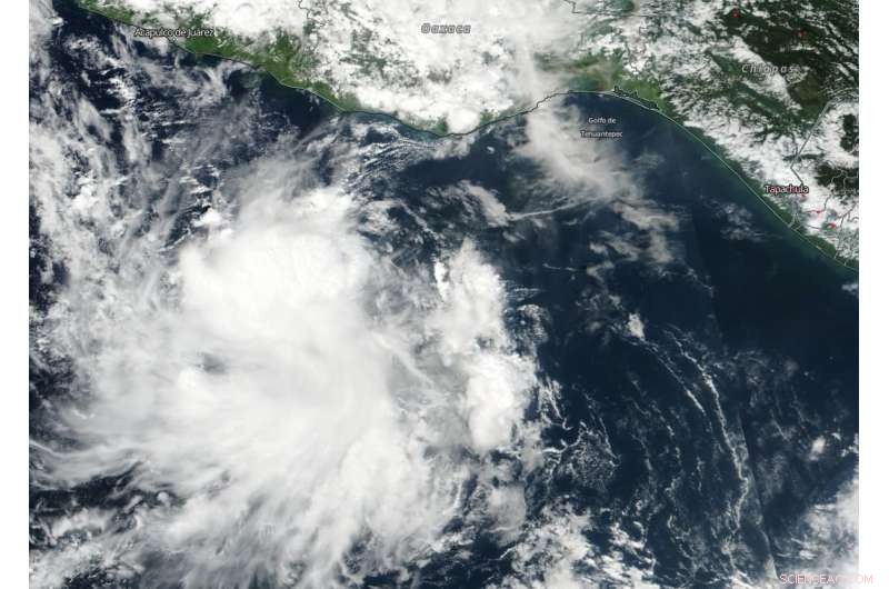 NASA Spots Tiny Tropical Storm Vincente Near Southwestern Mexico