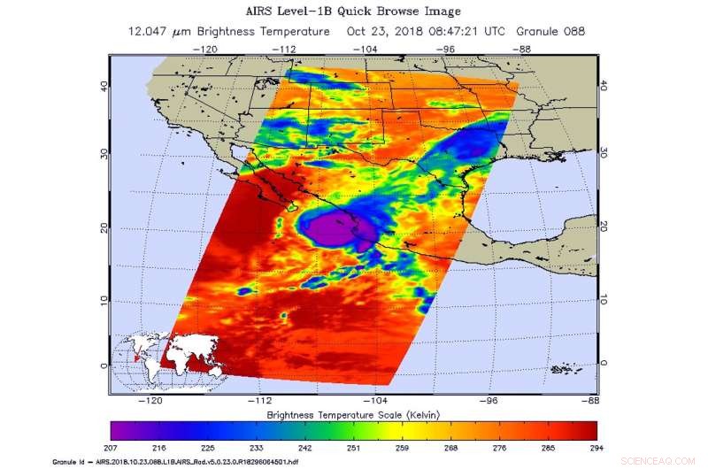 NASA Monitors Intense Hurricane Willa Threatening Western Mexico