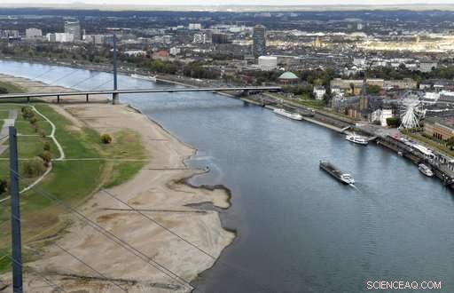 Record Low Rhine Water Levels Disrupt German Shipping and Environment