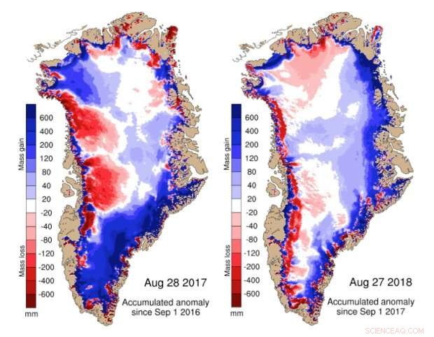 Greenland Ice Sheet in 2018: Melt vs. Gain — What the Data Reveals