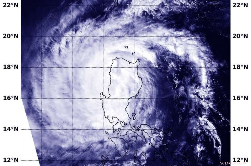 Aqua Satellite Documents Typhoon Yutu’s Exit from the Northern Philippines into the South China Sea