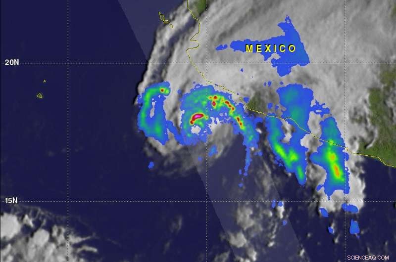 NASA Observes Declining Intensity of Tropical Storm Xavier