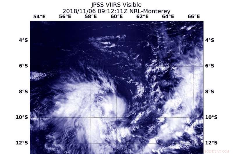 NOAA Satellite Detects Emerging Tropical Cyclone 03S in Southern Indian Ocean