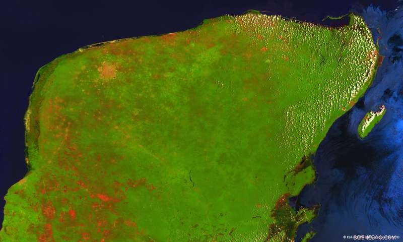 Proba-V Satellite Captures Stunning Yucatán Peninsula Imagery