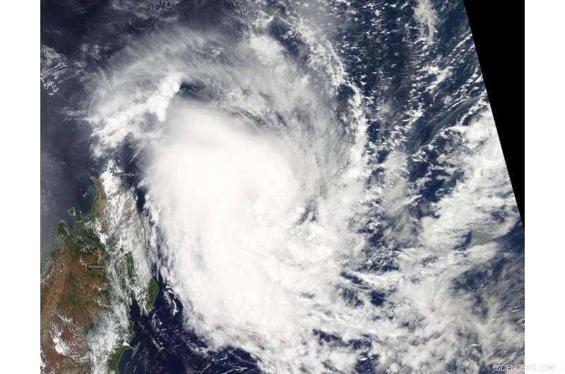 NASA Satellite Tracks Tropical Cyclone Alcide Nearing Madagascar