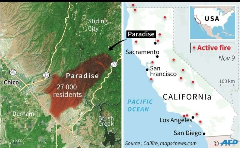 California Wildfires Intensify, Threatening Paradise and Surrounding Communities