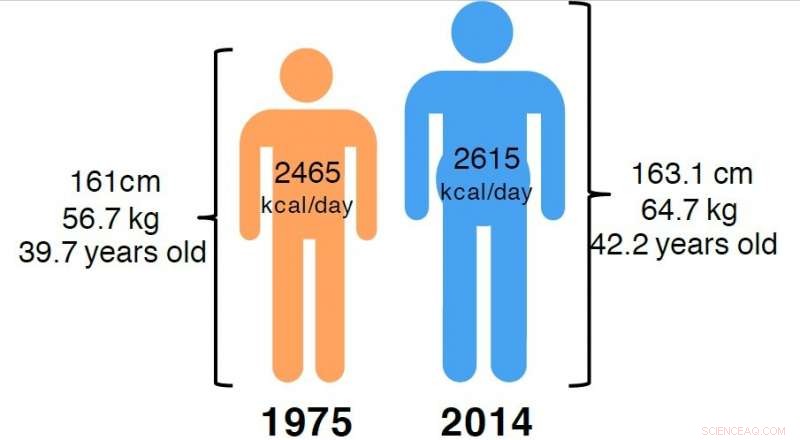 Global Population Growth: Larger, Heavier, and Hungry for More Food